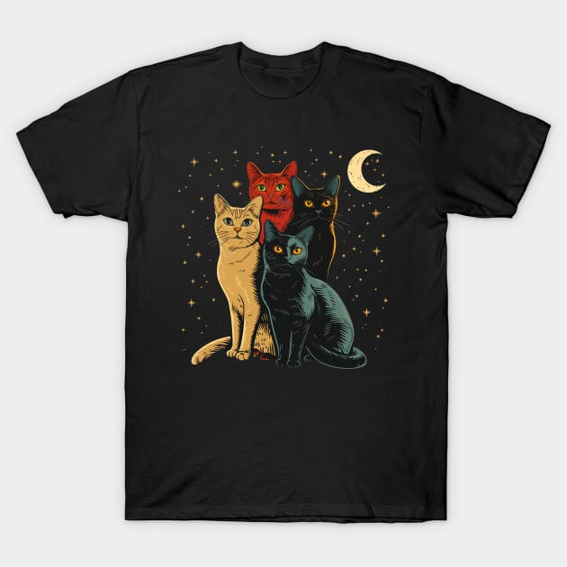 cats T-Shirt by Stephanie Francoeur Art